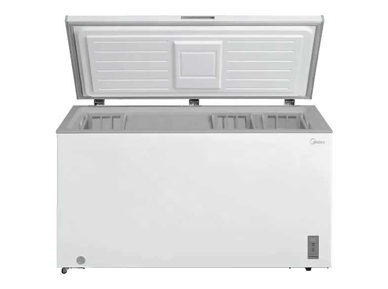 Congelador horizontal - Midea MDRC564FZE01, 418 l, Alto 82.5 cm, Cíclico, Inverter, Control Electrónico, Fast Freezing, Temperatura Ajustable, Blanco