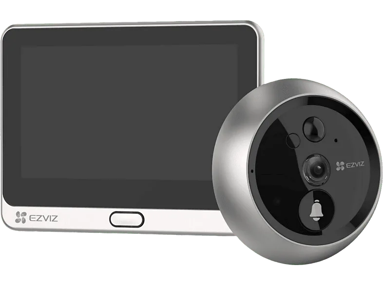 Videoportero - Ezviz DP2C, FHD, 4.3", Wi-Fi, Visión nocturna, Gris