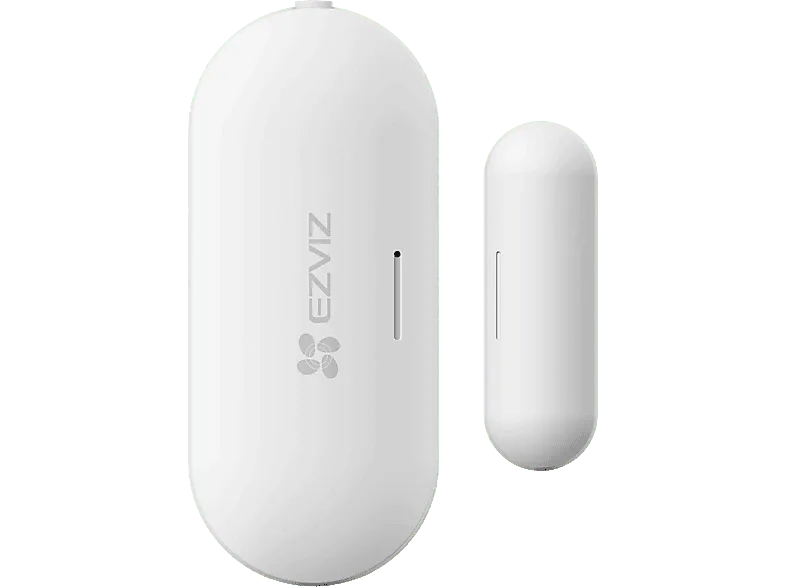 Sensor de apertura y cierre - Ezviz T2C, Puertas ventanas, Cinta adhesiva, Alarma antimanipulación, Blanco