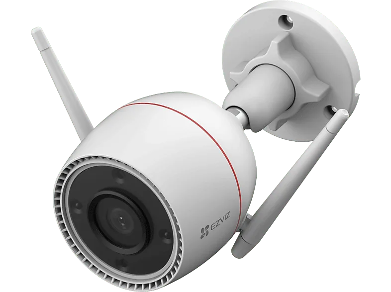 Cámara de vigilancia IP - Ezviz H3C 2K, IA, Visión nocturna en color, Blanco