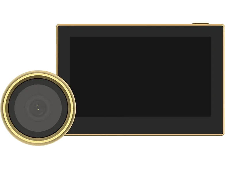 Mirilla inteligente - Ezviz HP2, Pantalla a Color de 4,3", 32 mm Diámetro, Dorado