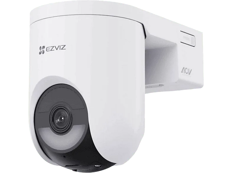Cámara de vigilancia IP - Ezviz HB8 Lite, 2560 × 1440, Función visión nocturna, IP65, 5.200 mAh, Seguimiento Automático Inteligente, Blanco