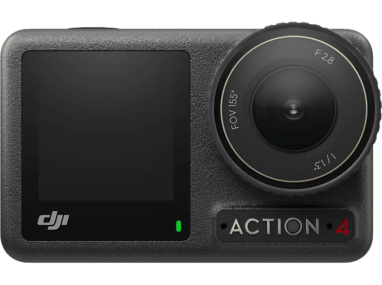 Cámara deportiva - DJI Osmo Action 4 Standard Combo, 4K, Sumergible hasta 18 m, 2 pantallas táctiles, Negro