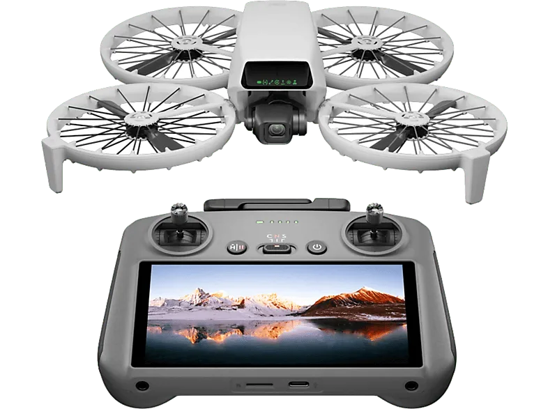 Dron - DJI Flip (DJI RC 2), 48 megapixel, 31 min Autonomía, AI Subject Tracking, Vídeos 4K, Gris