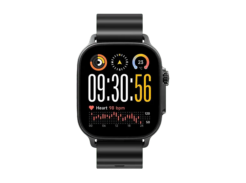Smartwatch - realme Watch 5, AMOLED 1.97", Autonomía 14 días, NFC, GPS, IP68, Titanium Black