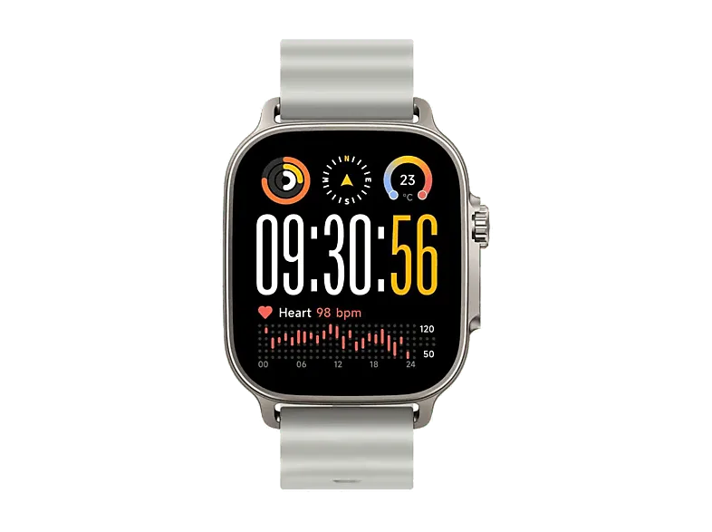 Smartwatch - realme Watch 5, AMOLED 1.97", Autonomía 14 días, NFC, GPS, IP68, Titanium Silver
