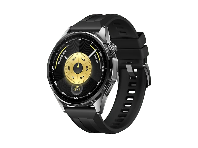 Smartwatch - Huawei Watch GT6, 46mm, Pantalla AMOLED, Hasta 21 días Autonomía, Monitorización avanzada de Salud, Bluetooth, Resistente al Agua, Negro – Negro