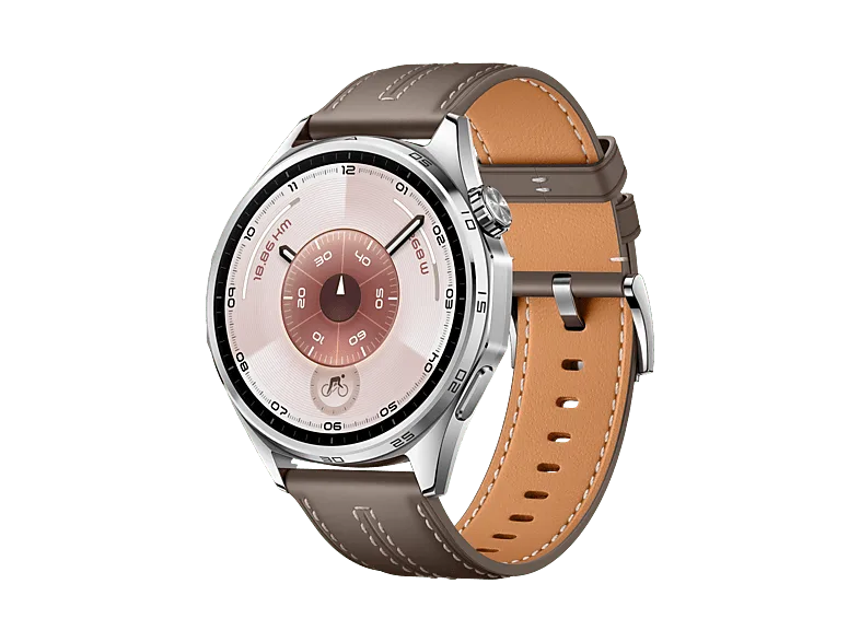 Smartwatch - Huawei Watch GT6, 46mm, Pantalla AMOLED, Hasta 21 días Autonomía, Monitorización avanzada de Salud, Bluetooth, Resistente al Agua, Gris (imagen 1 de 3)
