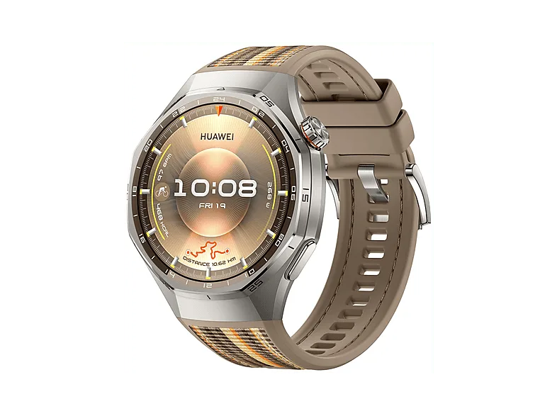 Smartwatch - Huawei Watch GT6 Pro, 46mm, Pantalla AMOLED, 21 días Autonomía, Monitorización avanzada de Salud, BT, Resistente al Agua, ECG , Marrón