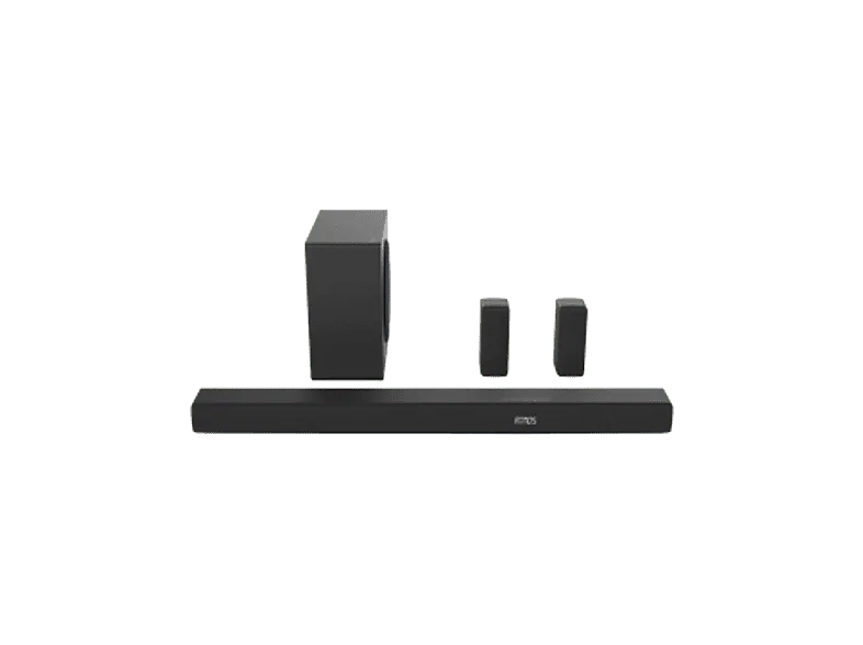 Barra de sonido - Hisense AX5100Q, Bluetooth, Subwoofer Inalámbrico, 580 W, Hi- Concerto, HDMI eARC, Dolby Atmos, Negro