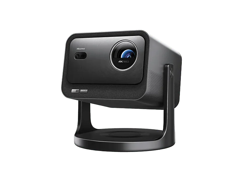 Proyector - Hisense C3, 3840 x 2160 píxeles, 25000 h,TriChroma UHD 4K, Hasta 300", Movimiento 360º, Gris metalizado
