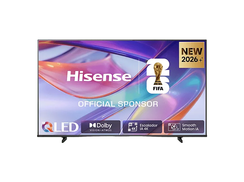 TV QLED 85" - Hisense 85E7S, 4K, Escalador 4K IA, Modo Juego Plus, Dolby Visión IQ, Negro