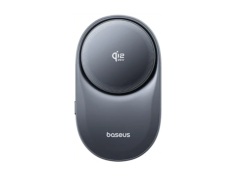 Soporte de móvil para coche - Baseus PrimeTrip VC2 Pro, Universal, Magnético, Carga rápida Qi2.2 25W, Para rejilla ventilación, Negro Cosmic