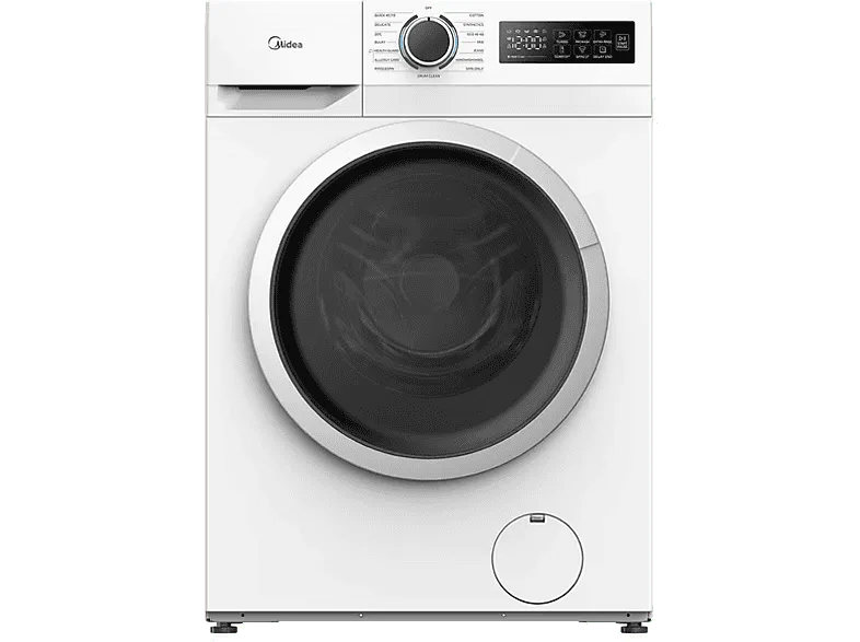 Lavadora carga frontal - Midea MF110W90BA10/W-ES, 9 kg, A-10%,1400 rpm, 15 Programas, Motor Inverter, Blanco