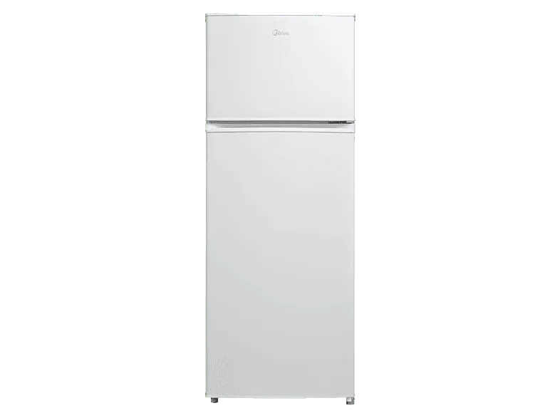 Frigorífico dos puertas - Midea MDRT294FGE01, Cíclico, 143 cm Alto, 204 l, Control Mecánico, DC Inverter, Blanco