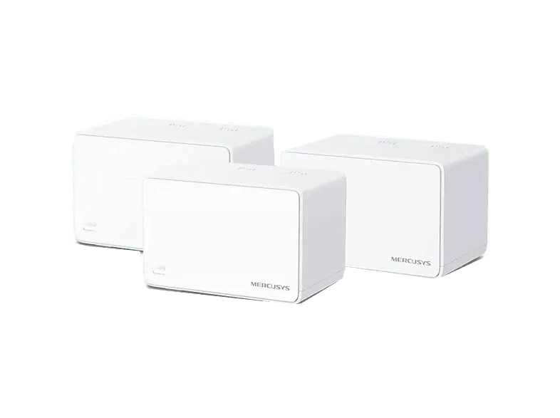 Sistema WiFi Mesh - Mercusys Halo H80X, 3000 Mbps, MU-MIMO, 6, Hasta 650m², 150 Dispositivos, Blanco