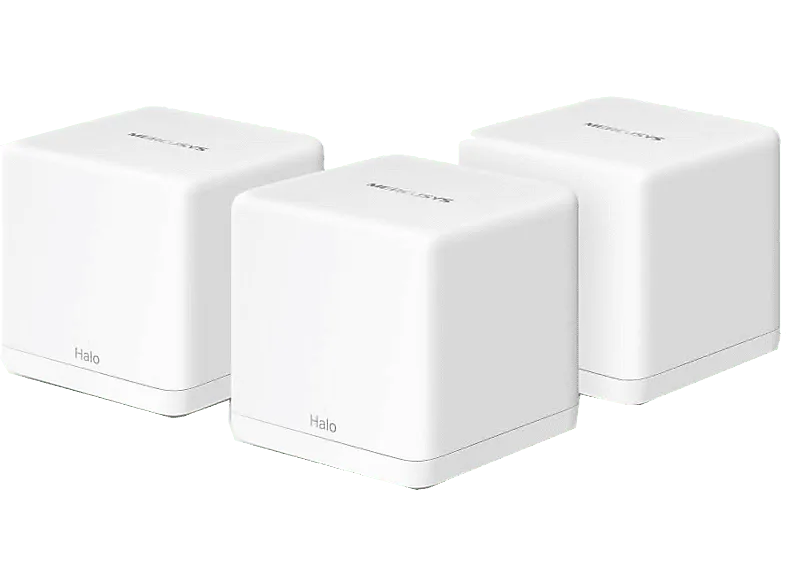 Sistema WiFi Mesh - Mercusys Halo H60X, Pack 3, 1500 Mbps, MU-MIMO, 550 m², +100 Dispositivos, Blanco