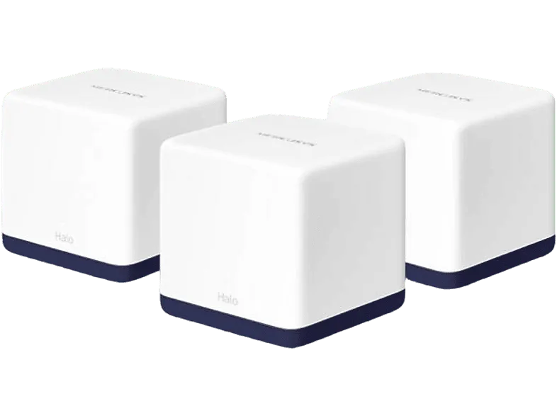 Sistema WiFi Mesh - Mercusys HALO H50G (3-PACK), 1.9 Gbit/s, Doble banda, MU-MIMO, Blanco