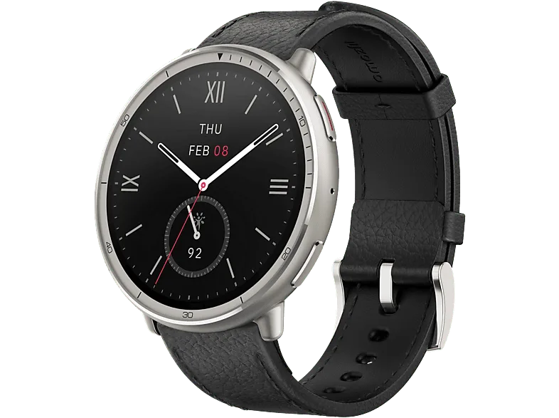 Smartwatch - Amazfit Active 2 Round Premium, 1.32" AMOLED, NFC, Entrenamiento con IA, BioTracker, Acero inoxidable, Negro (imagen 1 de 3)