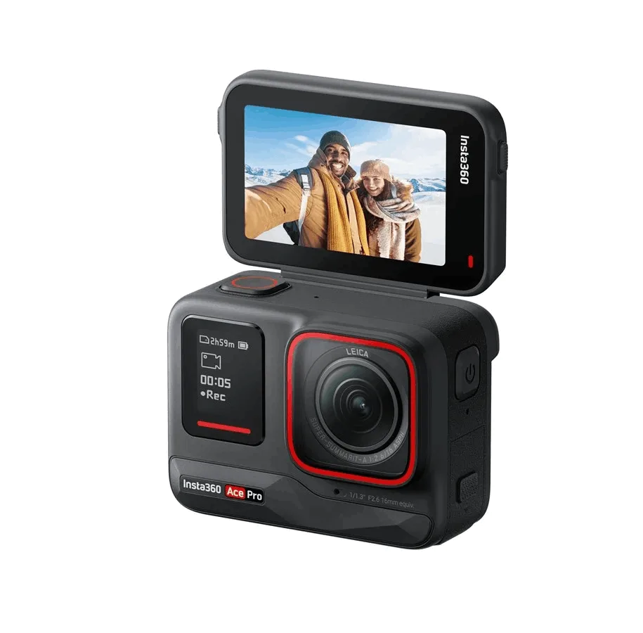 Cámara deportiva - Insta360 Ace Pro Standalone, Sensor 1/1.3", 48 mpx, Pantalla 2.4", 8K y 4K, Negro