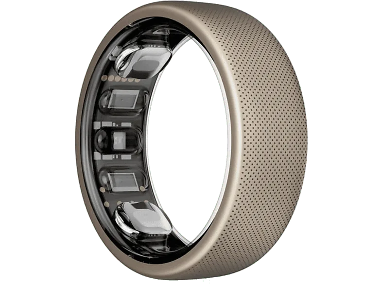 Anillo inteligente - Amazfit Helio Ring, 18.5 mAh, Talla 10, 10 ATM, 4 días Autonomía, Titanio