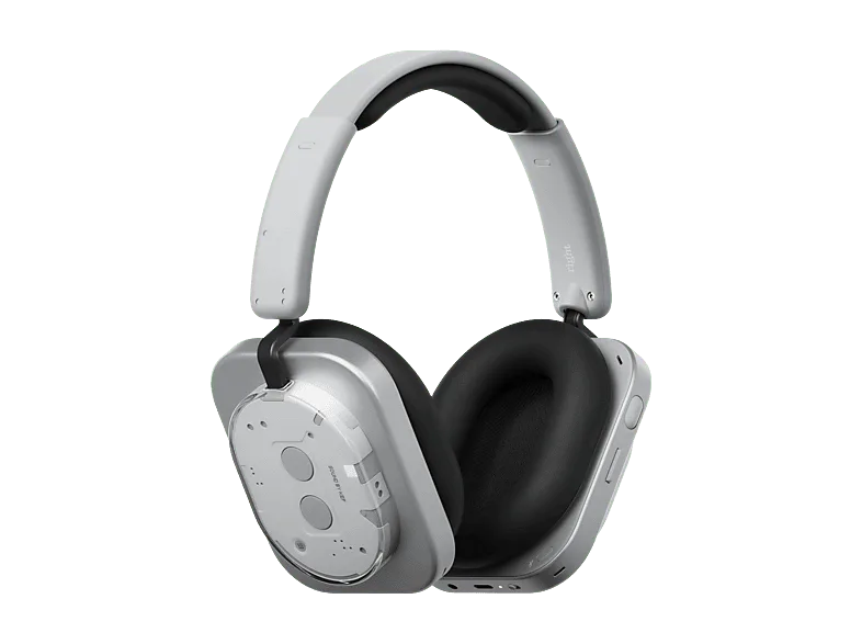 Auriculares inalámbricos - Nothing Headphone (1), Circumaurales, Bluetooth, Cancelación de Ruido, Hasta 80h Autonomía, Blanco