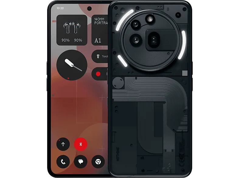 Móvil - Nothing 3a Pro, Negro, 256 GB, 12 6.77" FHD+ AMOLED, Qualcomm® Snapdragon 7s Gen 3, 5000 mAh