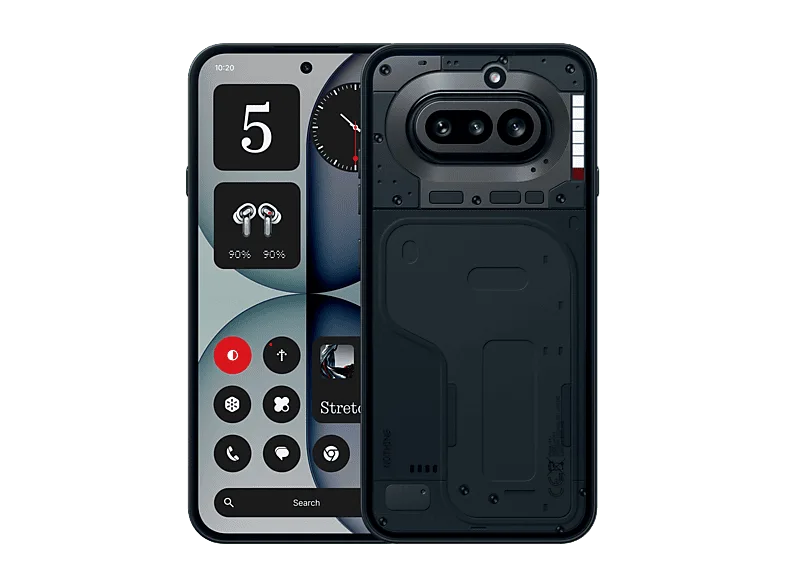 Móvil - Nothing Phone 4a, Negro, 128GB, 8GB RAM, 6.78" AMOLED LTPS flexible, Snapdragon 7s Gen 4, 5400 mAh