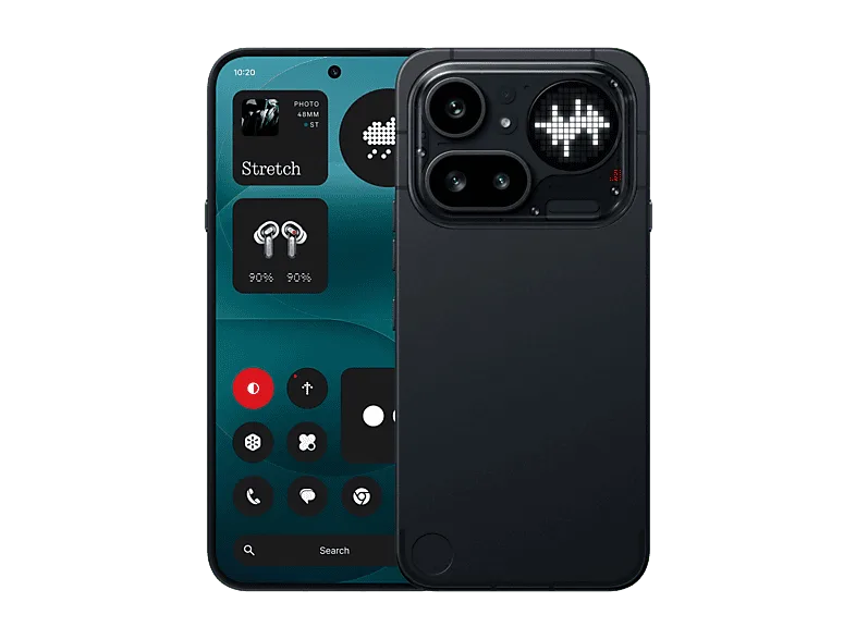 Móvil - Nothing Phone 4a Pro, Negro, 128GB, 8GB, 6.83" AMOLED, Qualcomm Snapdragon 7 Gen 4, 5080 mAh – Negro