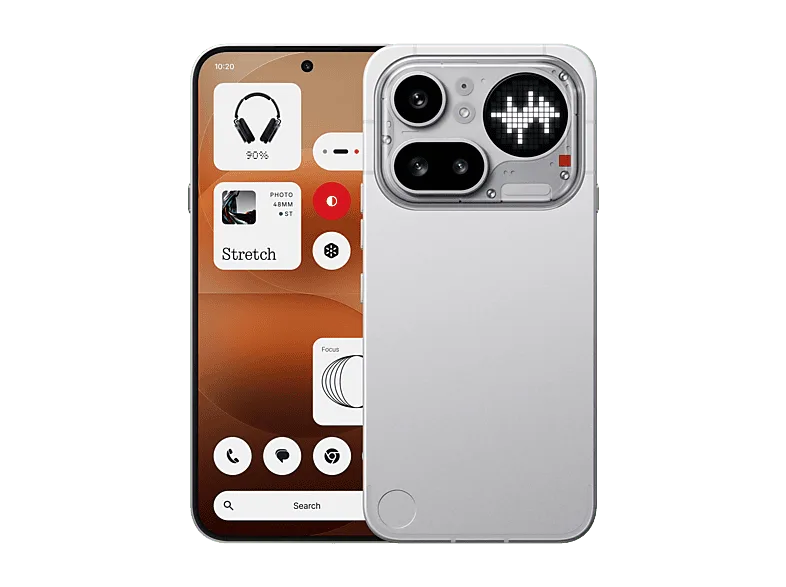 Móvil - Nothing Phone 4a Pro, Plata, 128GB, 8GB, 6.83" AMOLED, Qualcomm Snapdragon 7 Gen 4, 5080 mAh