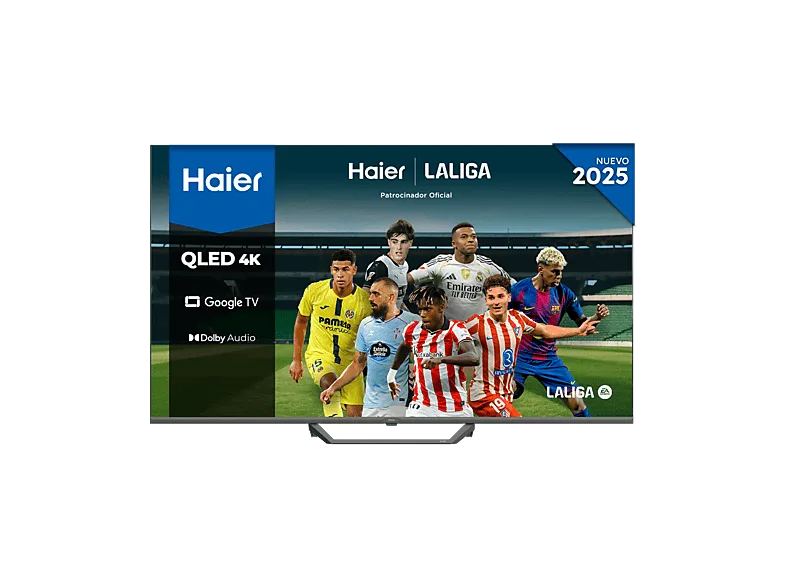 TV QLED 65" - Haier S80 Series H65S80FUX, 4K HDR10, Google TV, Gaming 120Hz, Dolby Audio, Negro
