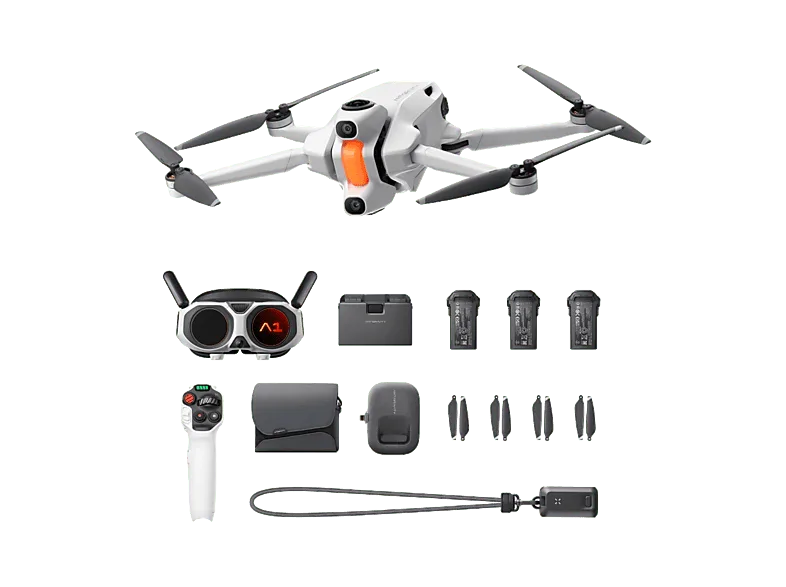 Dron - Insta360 Antigravity A1, 24 min Autonomía, Captura 8K 360º, WiFi y Bluetooth, Explorer Bundle, Blanco