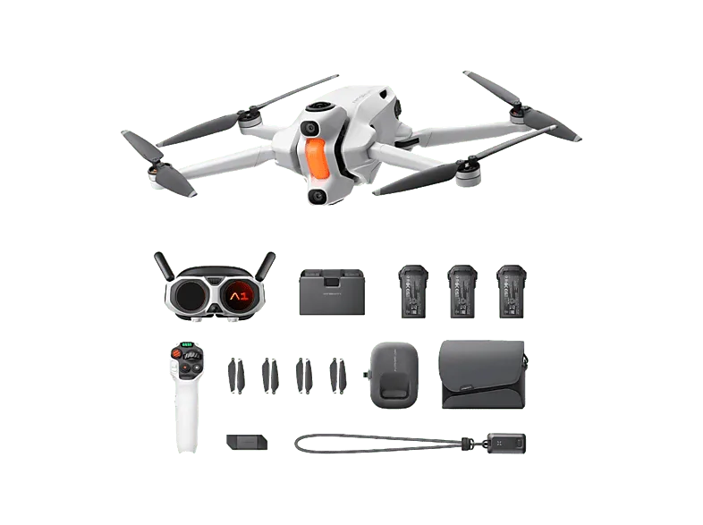 Dron - Insta360 Antigravity A1, 22min Autonomía, Captura 8K 360º, WiFi y Bluetooth, Infinity Bundle, Blanco