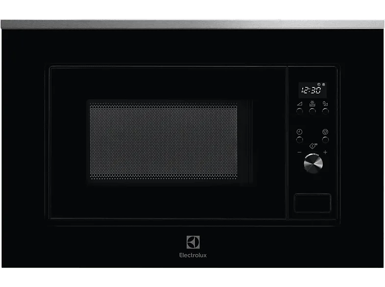 Microondas integrable - Electrolux LMS2173EMX, 700 W, 5 niveles, Display LED Blanco, 17 l, Negro + Inox antihuellas