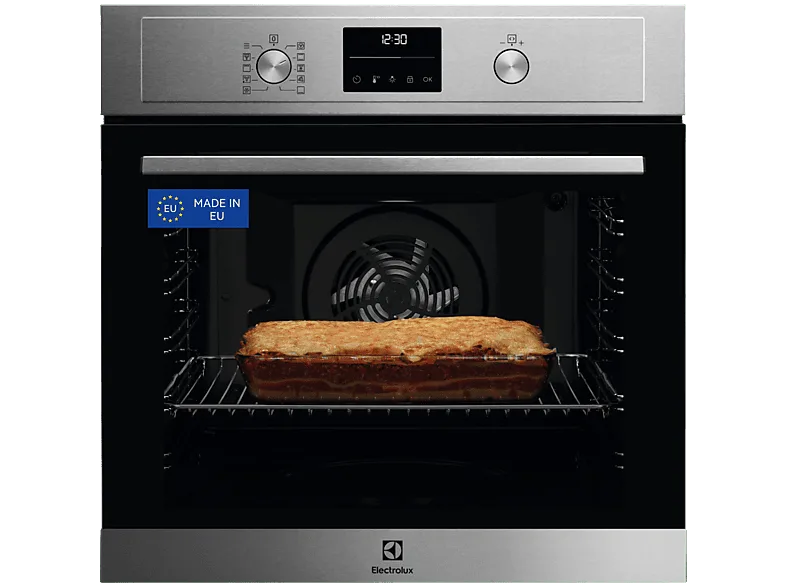 Horno - Electrolux EOF6P54TX, Multifunción, Pirolítico, 72 l, Anillo térmico, 60 cm, Inox (imagen 1 de 3)