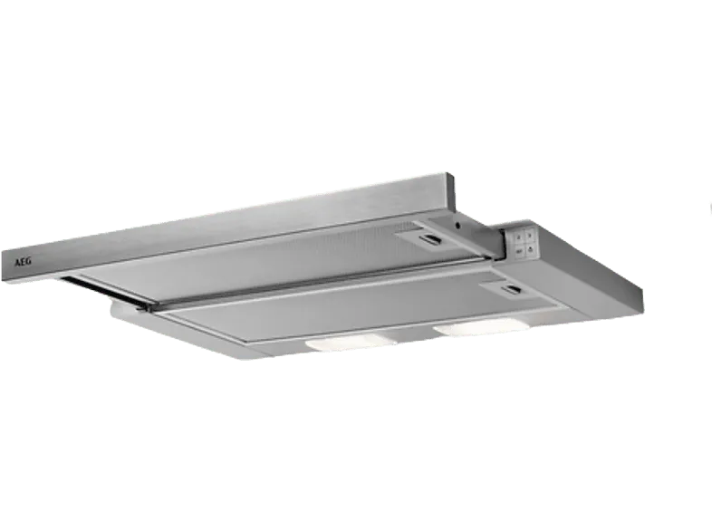 Campana telescópica - AEG DPB3632S, 3 velocidades, 410 m³/h, Luces LED, 60 cm, Inox