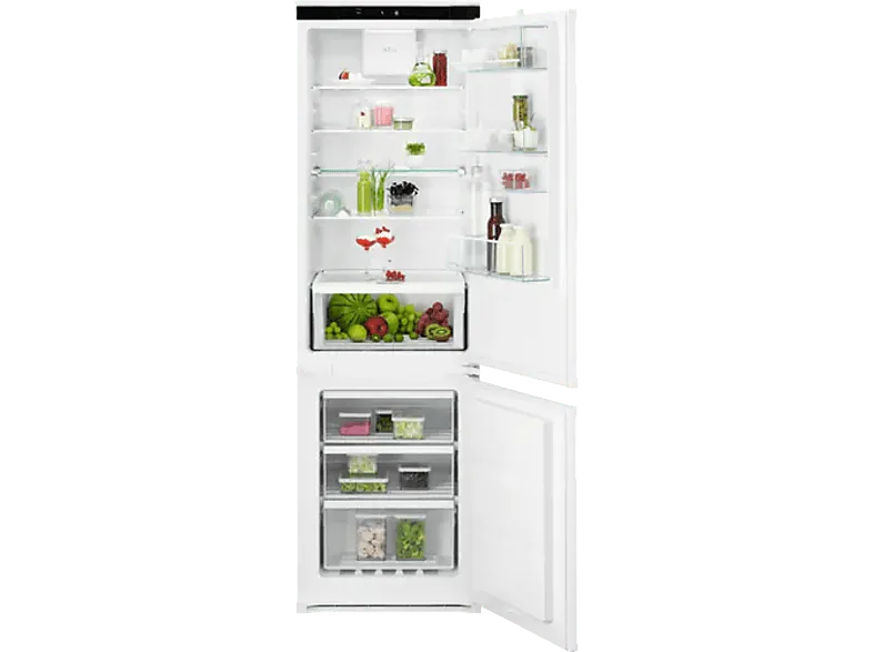 Frigorífico combi integrable - AEG OSC7G181ES, No Frost, 177 cm, 256 l, GreenZone, TwinTech, Sin panelar