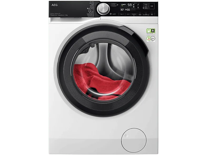 Lavadora carga frontal - AEG LFR8504L6Q, 11 Kg, 1400 rpm, 12 programas, PowerClean, A 10%, Blanco (imagen 1 de 3)