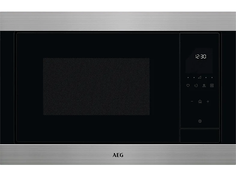 Microondas con grill - AEG TMS5G25IEM, 900 W, 8 niveles, Función Descongelación, 25 l, Negro/Inox