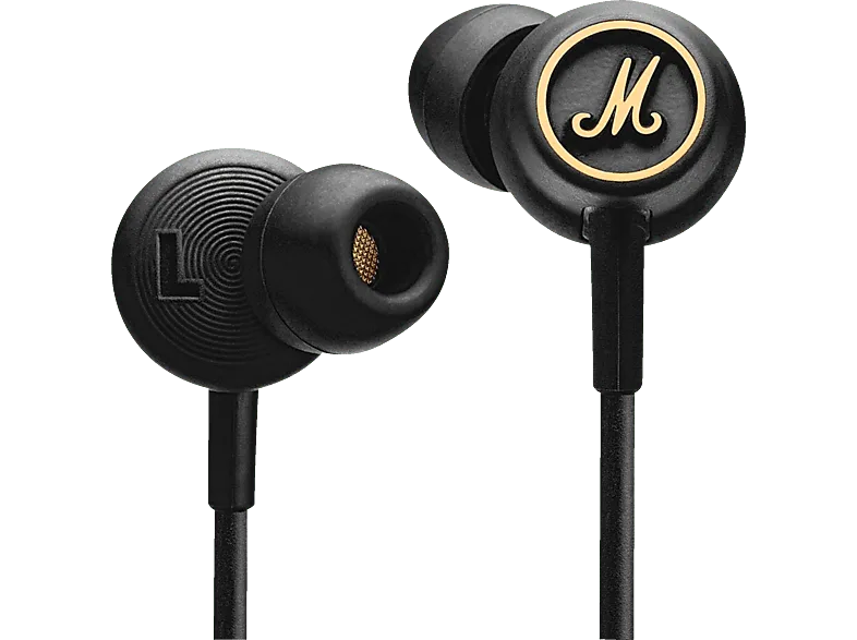 Auriculares de botón - Marshall Mode EQ, Botón ecualizador, Micrófono, Negro