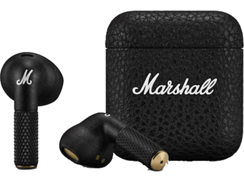 Auriculares True Wireless - Marshall Minor IV, +30h, Estuche de Carga, Black – Black