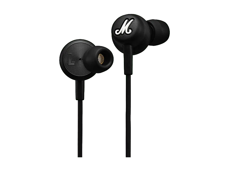 Auriculares de botón - Marshall Mode USB-C, Cable a Prueba Enredos, Drivers Dinámicos, Micrófono Integrado, Black