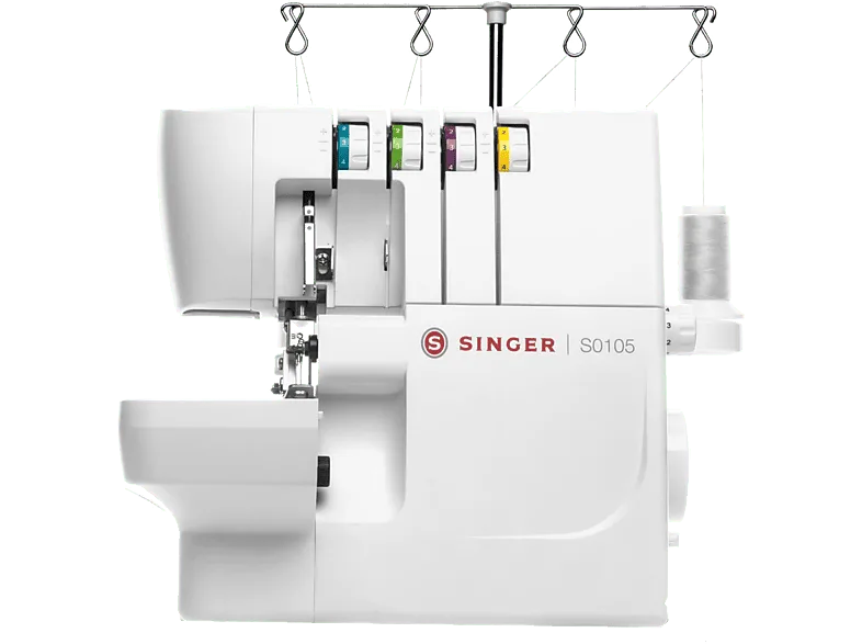 Máquina de coser - Singer 14SH0105, Brazo libre, Luz interior, 1300 puntadas/min, Blanco