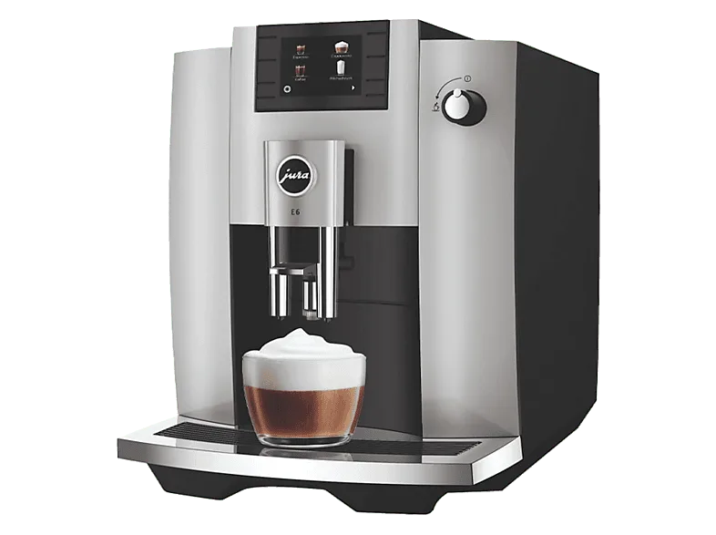 Cafetera superautomática - Jura 15440 E6 Platinum, 15 bar, 1.450 W, 2 tazas, WiFi, Plata
