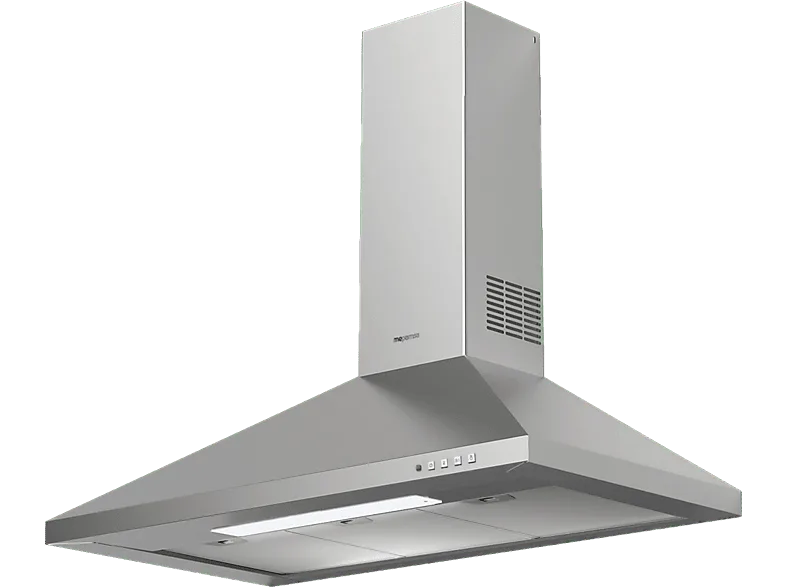 Campana decorativa - Mepamsa Gavia, 3 Velocidades, 650 m3/h, Iluminación LED, 70 cm, Inox