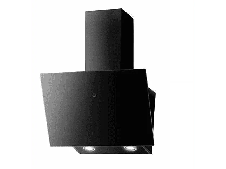 Campana decorativa - Mepamsa Cuadro 90, 3 Velocidades, 580 m³/h, Aspiración perimetral, 90 cm, Cristal Negro