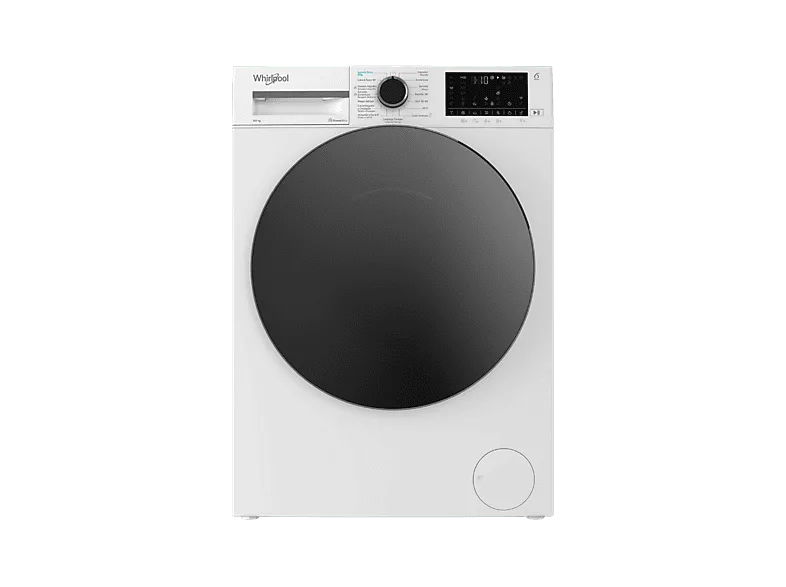 Lavadora secadora - Whirlpool WAD9636WSPT, 9 kg + 6 kg, Motor Inverter, Tecnología 6th Sense, Steam Refresh, Blanco