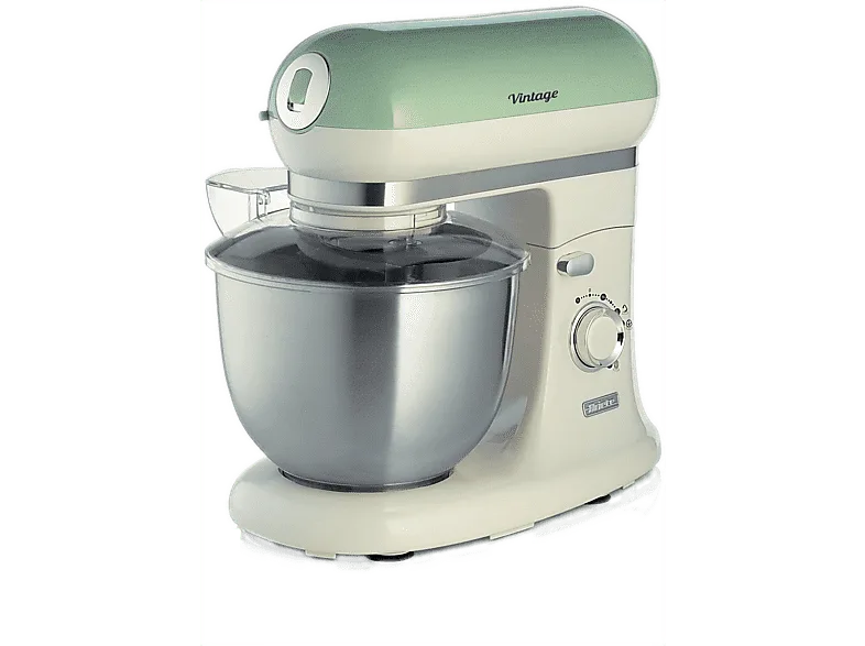 Robot amasador - Ariete 1588/04 Vintage, 2400 W, 5.5 L, 7 velocidades, Verde