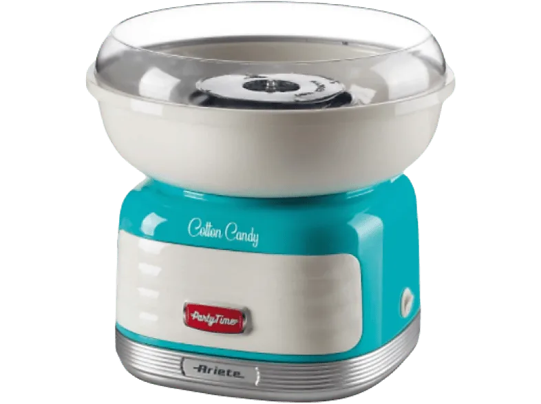Máquina de algodón azúcar - Ariete 2973 Party Time, 450 W, Turquesa