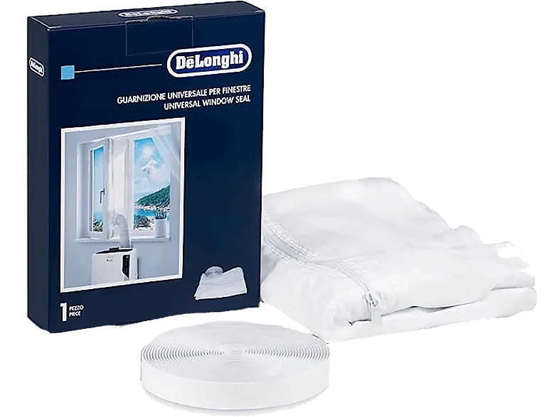 Accesorio aire acondicionado - De Longhi DLSA012, Sello de ventana, 270 390 cm, Blanco
